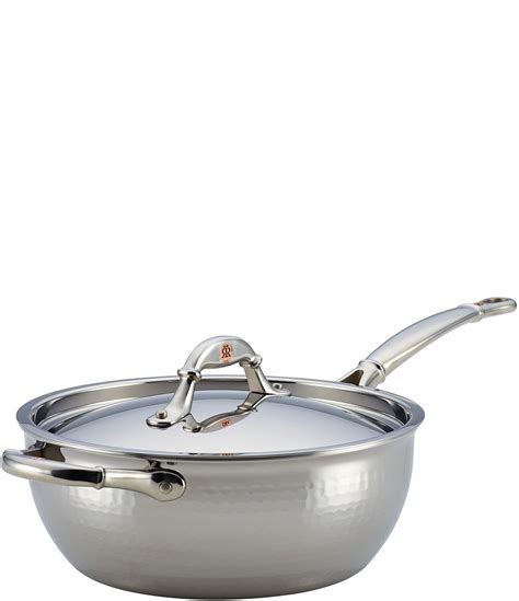 Ruffoni Symphonia Prima 4-Quart Covered Chef's Pan with Helper Handle ...