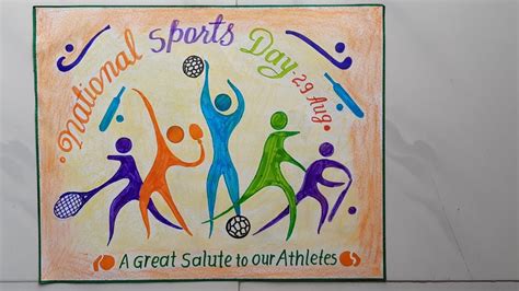 National Sports Day Drawing National Sports Day Poste - vrogue.co