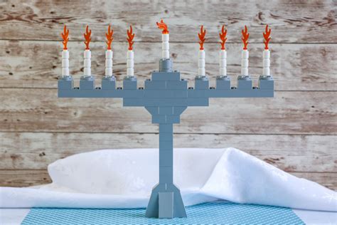 LEGO Menorah For Hanukkah - Little Bins for Little Hands