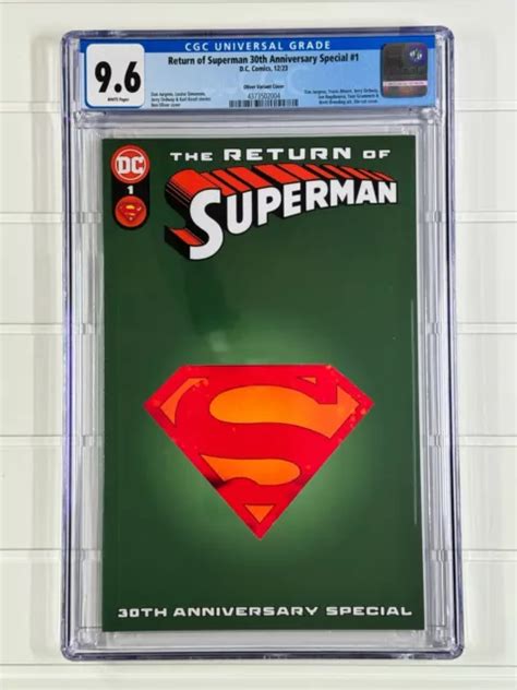 RETURN OF SUPERMAN 30th Anniversary Special #1 2023 DC variante verte CGC 9,6 EUR 0,92 - PicClick FR