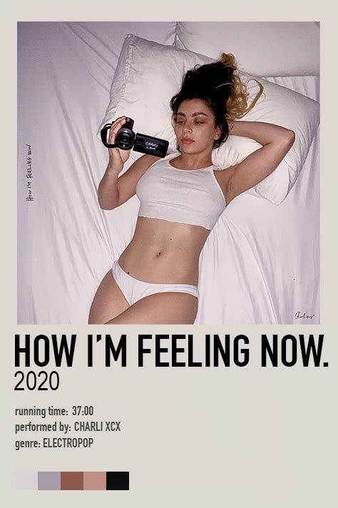 How I'm Feeling Now - Charli XCX (2020) Minimalist Music, Minimalist Poster, Movie Poster Wall ...