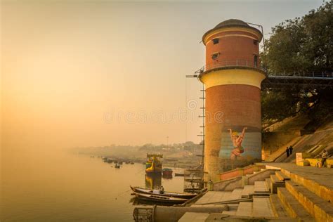 SUNRISE VIEW from ASSI GHAT, VARANASI, INDIA Stock Photo - Image of ...