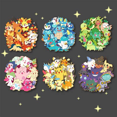 Grass Starters - Pokemon Evolution Enamel Pin – Shinnoyume