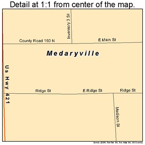 Medaryville Indiana Street Map 1848186