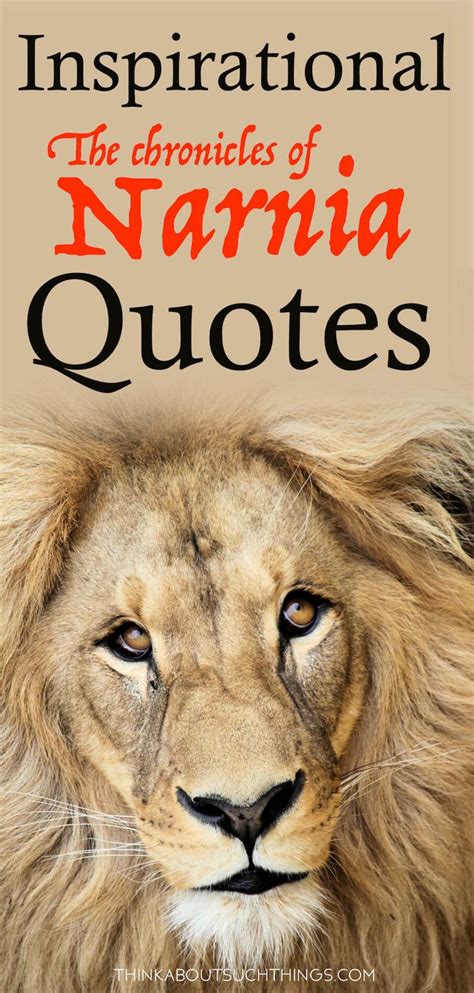 The Ultimate List of Narnia Quotes You Will Love | Narnia quotes, Chronicles of narnia, Narnia