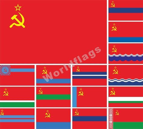 Ussr Flag 3X5Ft Armenia Azerbaijan Byelorussia Estonia Ssr Cccp Soviet ...