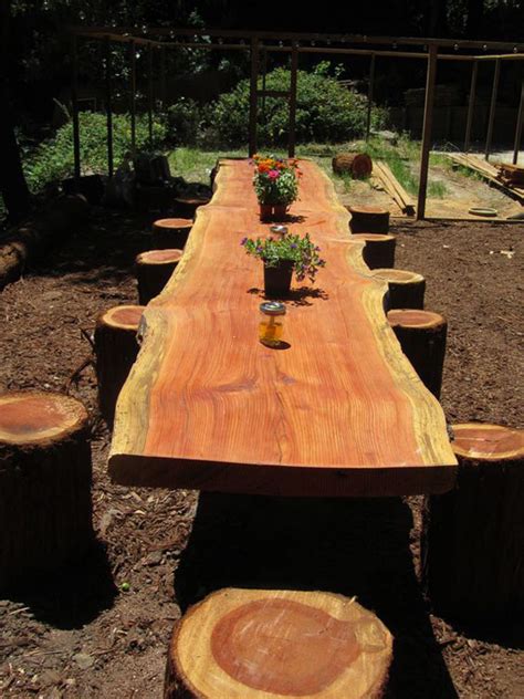 19 Amazing DIY Tree Log Projects for Your Garden