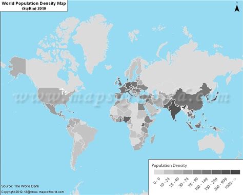 World Population Density Map