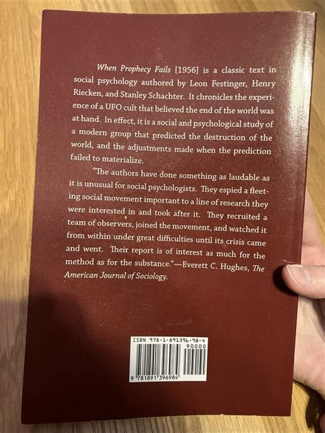 When Prophecy Fails by Henry W. Riecken, Leon Festinger and Stanley ...