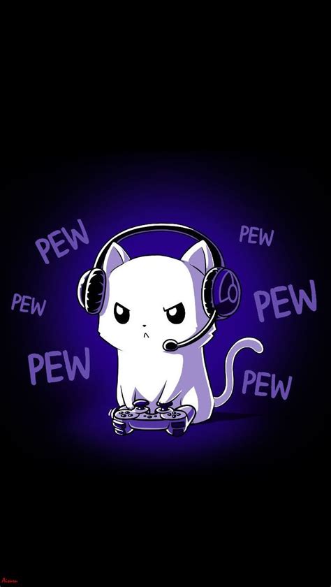 Cat game pew Wallpaper IPhone my edition A.Aisuru | Cute animal drawings, Cute cats, Kitty