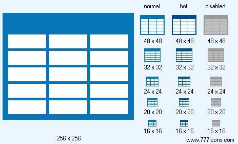 Database Table Icon at Vectorified.com | Collection of Database Table Icon free for personal use