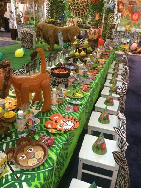 Jungle Safari Theme Birthday Party Ideas - Kids Art & Craft | Safari theme birthday party ...