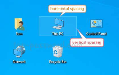 How to Change Desktop Icon Spacing in Windows 10 / 8 / 7 | Password ...