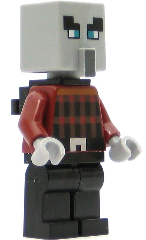 LEGO Minecraft Minifigure Pillager - Black Legs, Black Neck Bracket