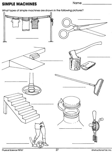 simple machines worksheet | Homeschool Science | Pinterest | Simple ...