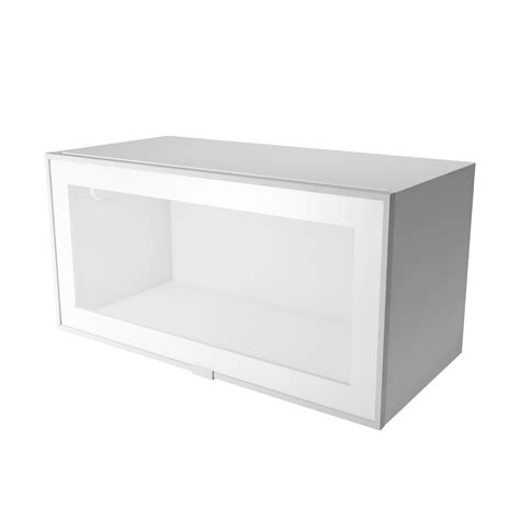 BIM object - METOD Wall Cabinet with Shelves Glass Doors White Jutis Frosted Glass - IKEA ...