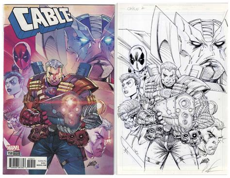 Sell Your Cover Rob Liefeld Deadpool Art at Nate D. Sanders Auctions