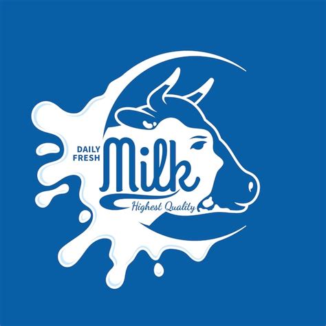 Premium Vector | Milk icon splash logo template