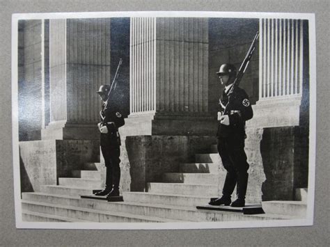 SS Guards at the Reich Chancellery Card - Original German Militaria