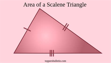 Area of a Scalene Triangle | Formulas & Examples – Toppers Bulletin