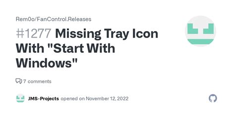 Missing Tray Icon With "Start With Windows" · Issue #1277 · Rem0o/FanControl.Releases · GitHub