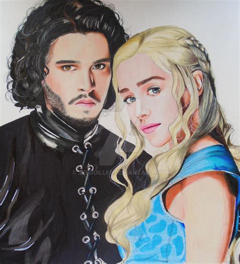 Jon Snow and Daenerys Targaryen by jeeguiller on DeviantArt