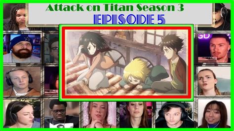 Attack on Titan Season 3 Episode 5 Reaction Mashup | 進撃の巨人 - YouTube