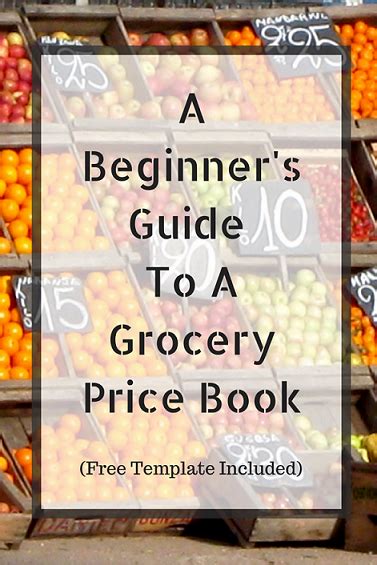 A Beginners Guide To A Grocery Price Book (Free Template Included) | Grocery price book, Grocery ...