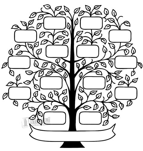 Family Tree Stencils on Stencil Revolution | Family tree printable, Family tree template, Free ...