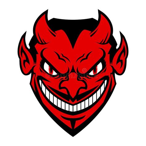 Devil Face stock vector. Illustration of devilish, evil - 57758632