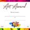 Frenzy Art Award Certificate Template – Free 10+ Best Ideas in Amazing Good Behaviour ...