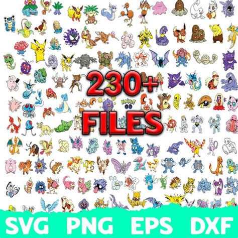 Pokemon Svg, Pokemon Bundle Svg, Movie Svg Bundle, Svg files - Inspire ...