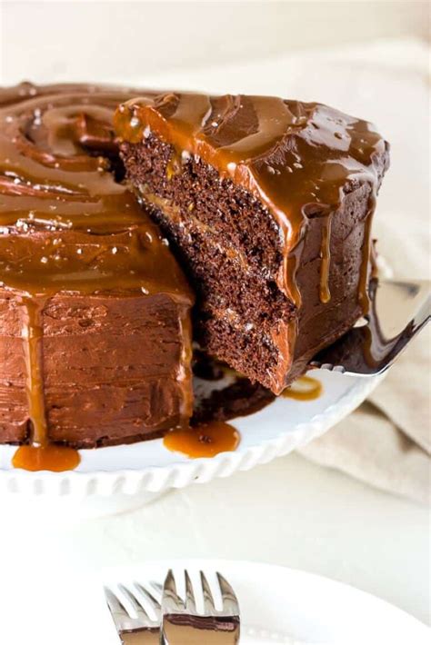 Chocolate and Salted Caramel Layer Cake | The Cooking Collective