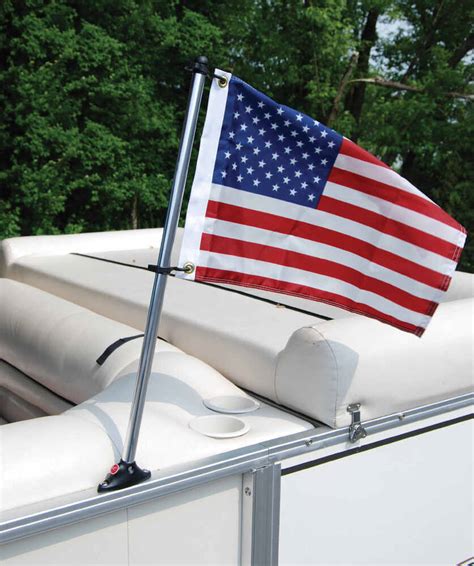 Taylor Made USA Boat Flag Kit for Pontoon Boats - 16" Tall x 24" Long ...