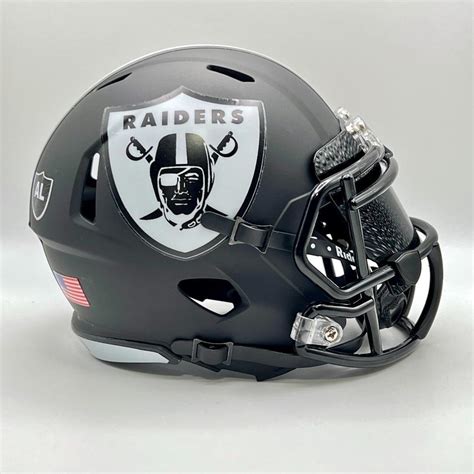 Las Vegas Raiders CUSTOM Concept Matte Black With Black Visor Mini FB ...