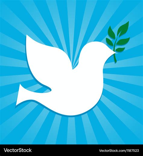 Peace dove symbol Royalty Free Vector Image - VectorStock