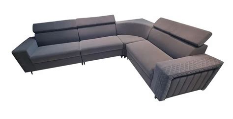 7 Seater Rexin Grey Corner L Shape Sofa, With Lounger at Rs 85000/piece ...