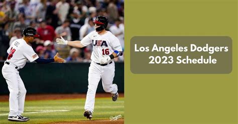 Los Angeles Dodgers 2023 MLB TV Schedule - OT Sports