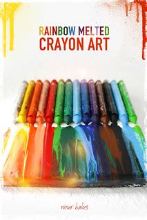 Rainbow melted Crayon Art | As seen so often on the net, I t… | Flickr