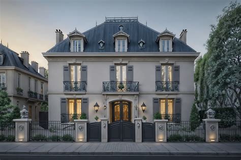 Parisian-style exterior designed (house exterior exterior) . . cinematic phot... - Interior AI