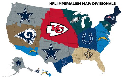 NFL Divisional Round Imperialism Map : r/nfl