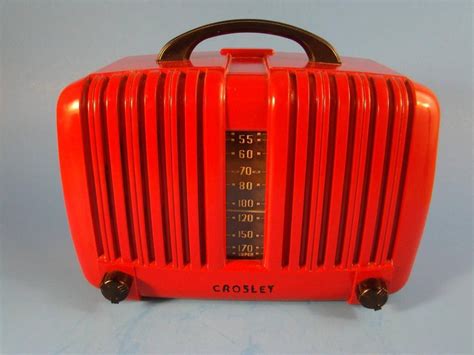 Vintage Art Deco Red Bakelite Super Crosley Tube Radio Works | eBay Love Vintage, Vintage Art ...
