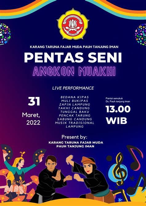 Poster pentas seni budaya lampung | Seni, Pelampung, Desain grafis