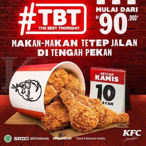 Terbaru! Promo KFC hari ini 4 Maret 2021, 10 potong ayam mulai Rp 90.000