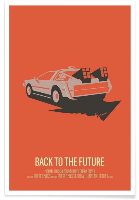 Back to the Future 2 Minimalist Poster | JUNIQE