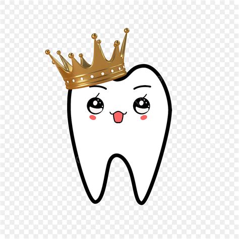 Teeth Cute Clipart Transparent PNG Hd, Cute Crown Teeth Clipart, Tooth ...