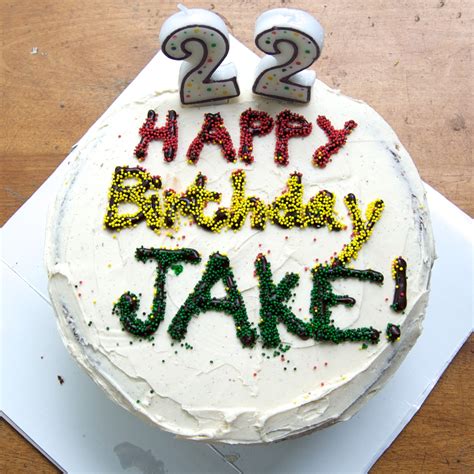 The Ginger Cook: Jake's 22nd Birthday Cake - Chocolate Cake with ...