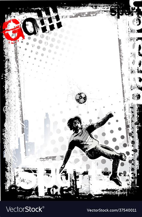 Soccer poster background Royalty Free Vector Image