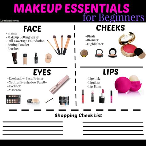 Makeup Essentials for Beginners Guide - Lisa a la mode