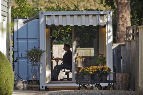 Backyard Shipping Container Office – TinyHouseDesign